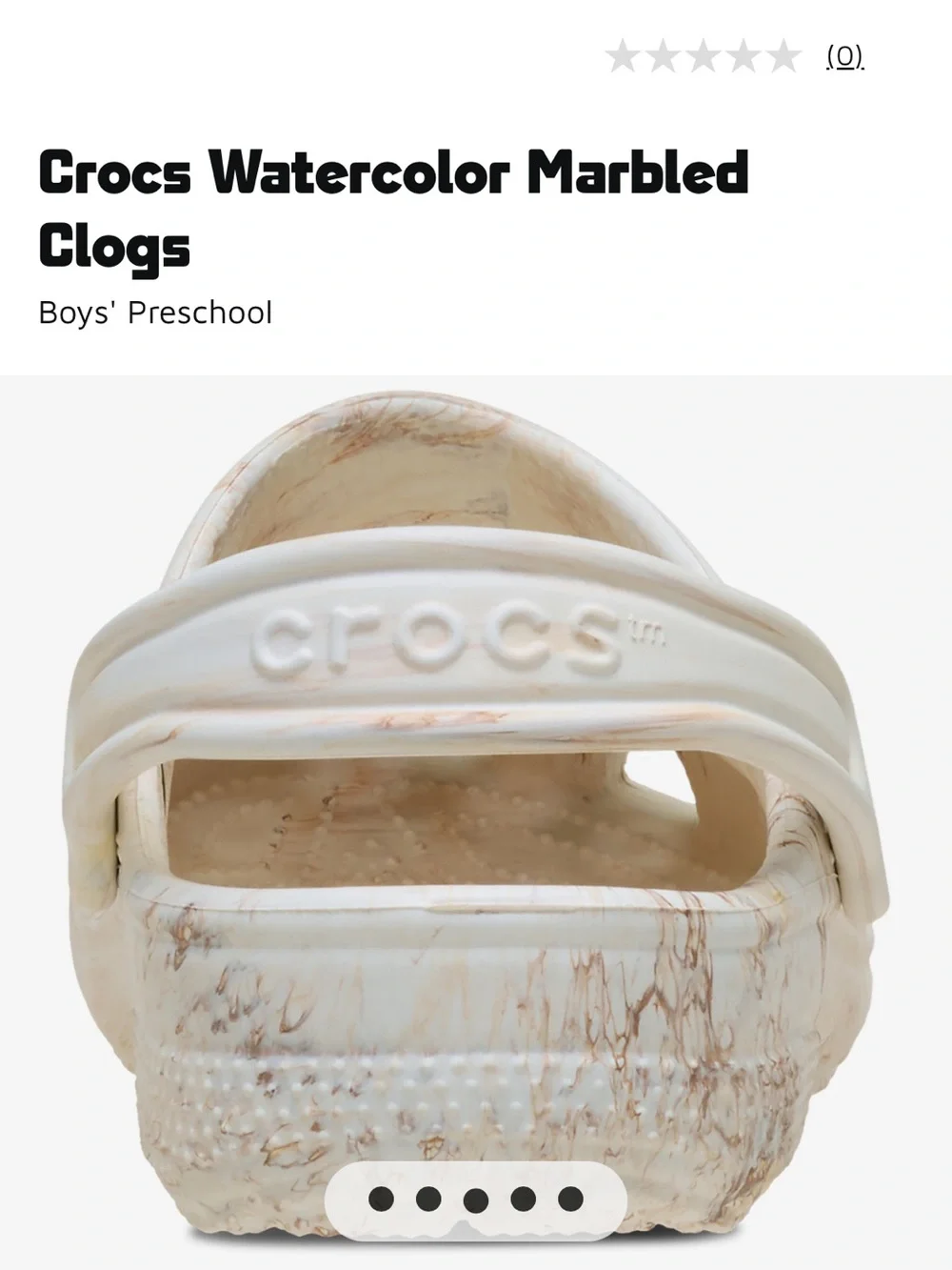 CROCS Kids Classic Clog in Marbled Watercolor